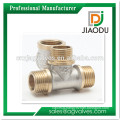 1/2 inch 3/4 Inch DN15 DN20 Female Brass/ Nickel plated /Chrome plated,nautre Yellow thread nautre Brass Tee